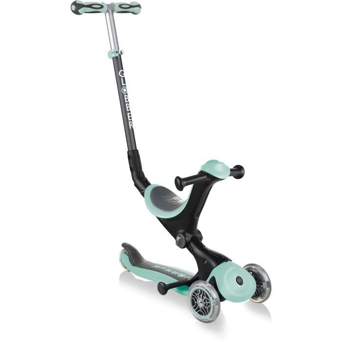 GLOBBER - Go-Up Deluxe - Scooter a 3 ruote scalabile All-in-1 - Menta pastello