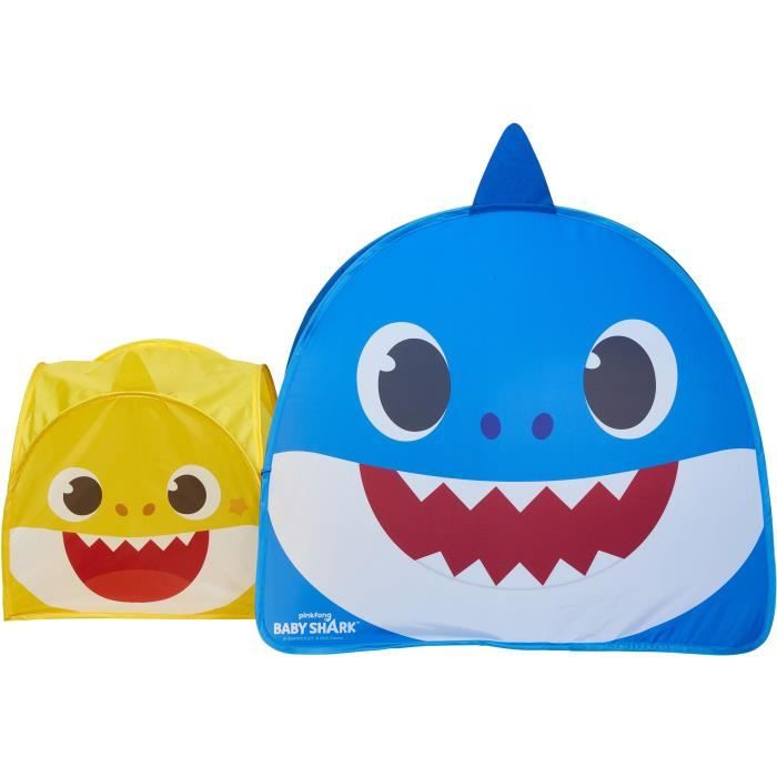 NICKELODEON Baby Shark Tente de jeu pop-up 2 compartiments