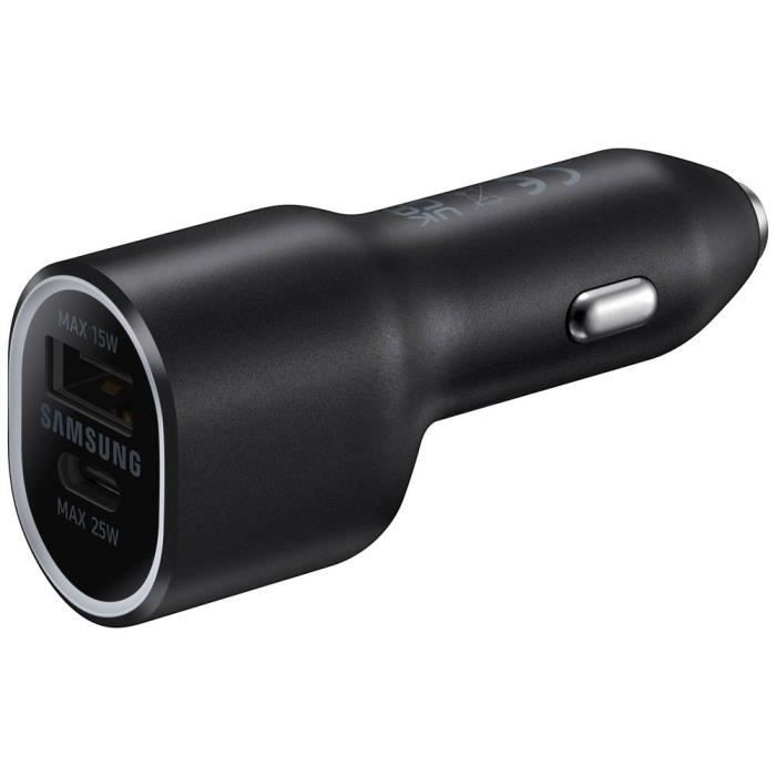SAMSUNG Chargeur Allume Cigare Ultra Fast Charge 40W Noir