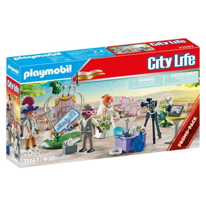 PLAYMOBIL - Vita di città - Sposi e macchina fotografica - All'aperto - Bianco - 4 anni