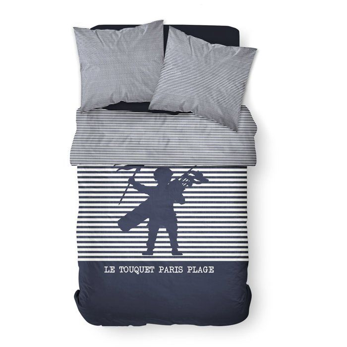 Double bed set - TODAY - 220 x 240 cm - 100% striped printed cotton