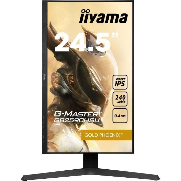 Ecran PC Gamer - IIYAMA G-Master Gold Phenix GB2590HSU-B1 - 24.5 FHD - Dalle Fast IPS - 0.4ms - 240Hz - HDMI / DP / USB - Freesync