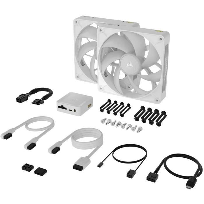 Image secondaire de Refroidissement PC - CORSAIR - CO-9051040-WW - iCUE LINK RX140 RGB Max White Dual Fan
