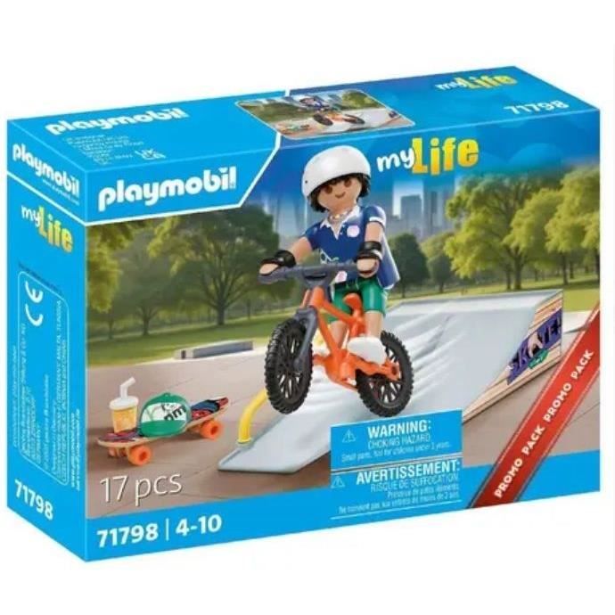Image secondaire de PLAYMOBIL 71798 Snowboarder avec rampe de glisse