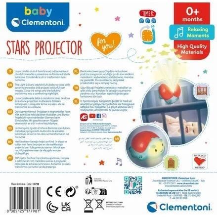 Projecteur pour bébé - Veilleuse Projecteur d'Etoiles - Apaise Bébé - Clémentoni - Des la Naissance