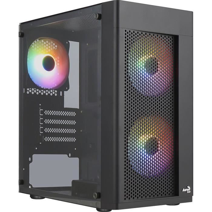 Case PC - AEROCOOL - Hexform G v2 (Nero) - Mini tower - Formato Micro-ATX - Senza alimentatore