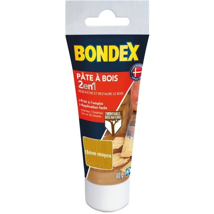 Stucco per legno di rovere medio - BONDEX - 420479 - 80 g