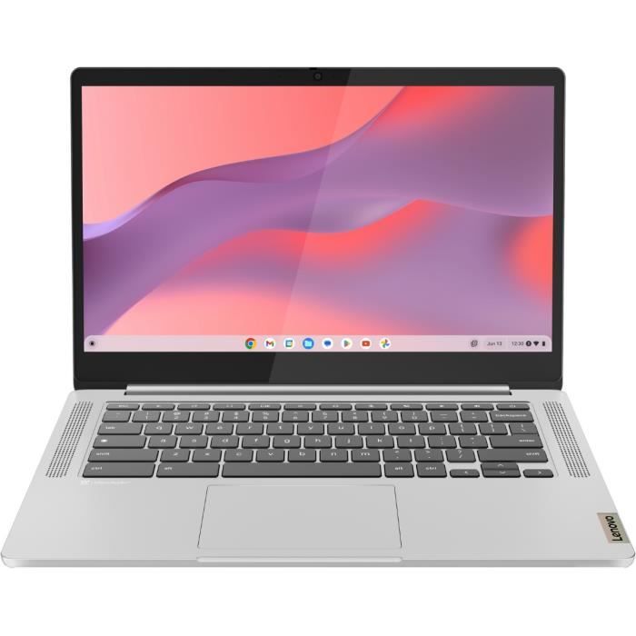 Computer portatile Chromebook LENOVO IdeaPad Slim 3 14M868 § Chrome OS - 14'' FHD - MT8186 - 4 GB di RAM - 64 GB di spazio di archiviazione - AZERTY