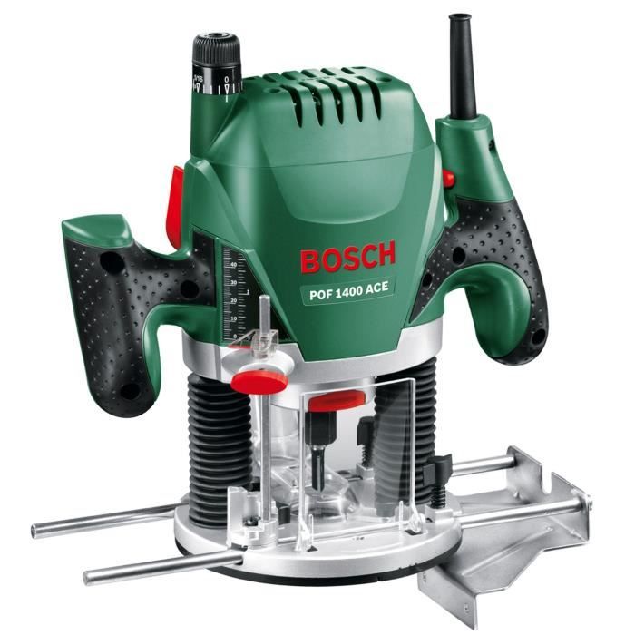 Défonceuse Bosch - POF 1400 ACE (1400W, livrée avec set d'accessoires)
