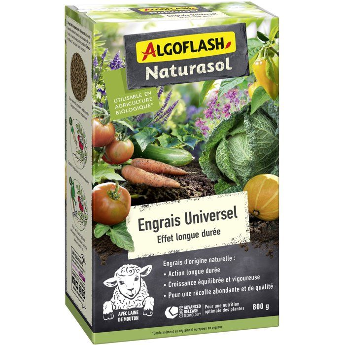 Engrais Universel Longue Durée 800 g - ALGOFLASH NATURASOL