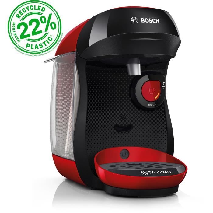 Machine a caf� multi-boissons - BOSCH - TASSIMO - T10 Happy rouge - 1400 W