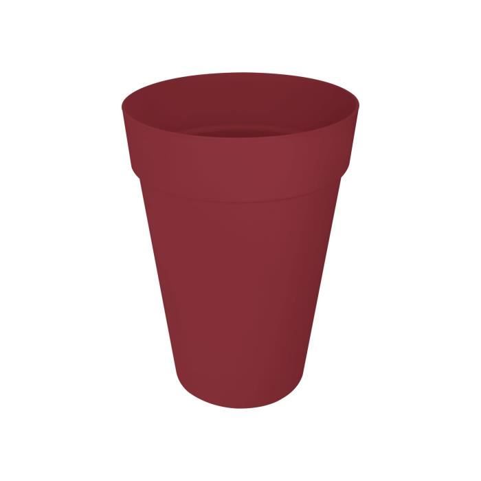 Vaso da fiori - Elho - Loft Urban Round - Altezza 42 - Rosso - Ø 42 x H 56 cm - Esterno - 100% riciclato