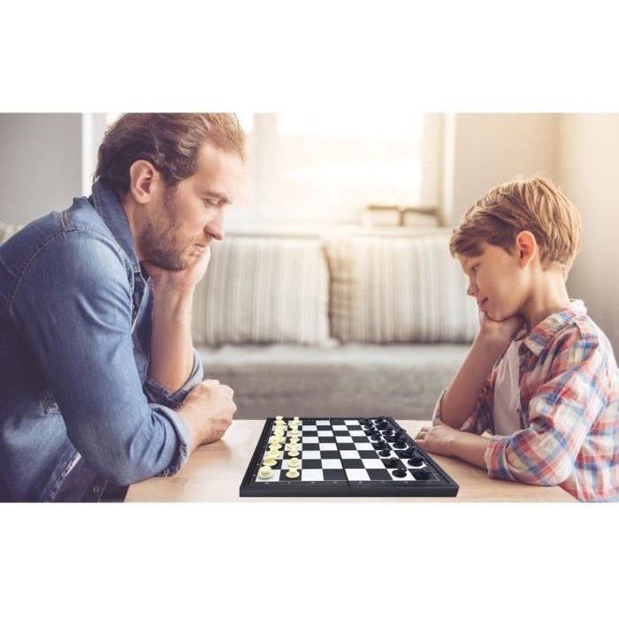 Juego de mesa magnético 8 juegos en 1 caja portátil incluye piezas imantadas para diversión en familia y amigos en casa o viajes