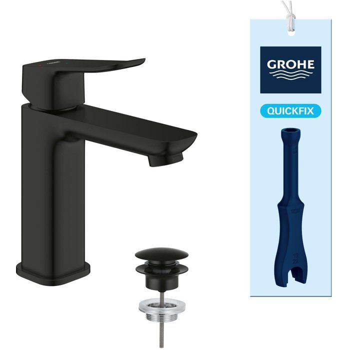 Mitigeur de lavabo GROHE DICE M - Noir mat avec cartouche Ch3