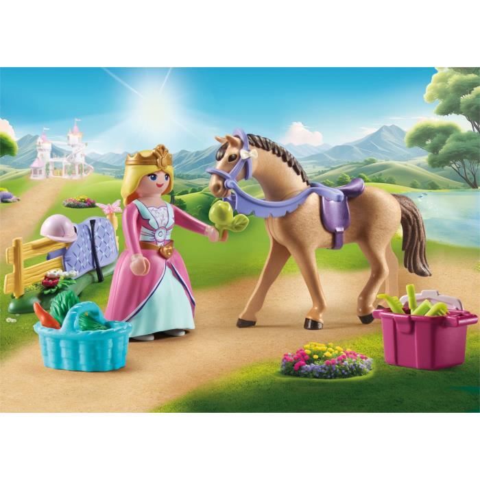 Image secondaire de PLAYMOBIL 71801 Princesse cavaliere avec cheval