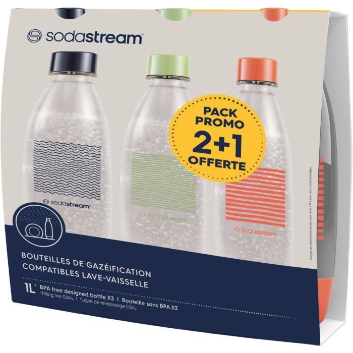 Image secondaire de Bouteilles SODASTREAM - Fuse Edition Limitée - Pack de 3 bouteilles 1L - Sans PFAS