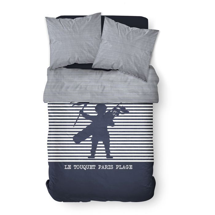 Double bed set - TODAY - 220 x 240 cm - 100% striped printed cotton