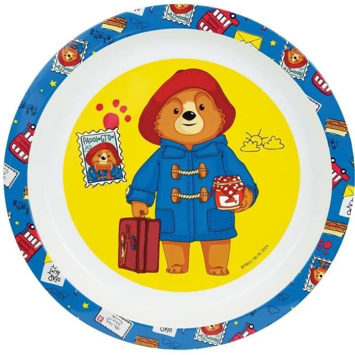 Image secondaire de Lot vaisselle réutilisable - FUN HOUSE - PADDINGTON - Assiette, Assiette creuse, Verre, Gourde et boite a goûter