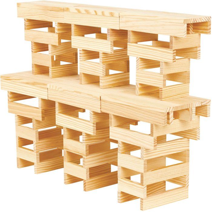 Image secondaire de JEUJURA TéCap 3XL - Jeu de Construction en Bois Naturel - 200 Pièces