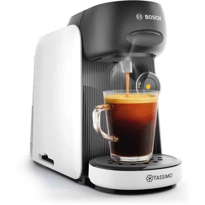 Machine a café multi-boissons BOSCH - TAS16B4 - TASSIMO T16 Finesse - 40 boissons - Réservoir d'eau amovible 0,7l -  Blanc