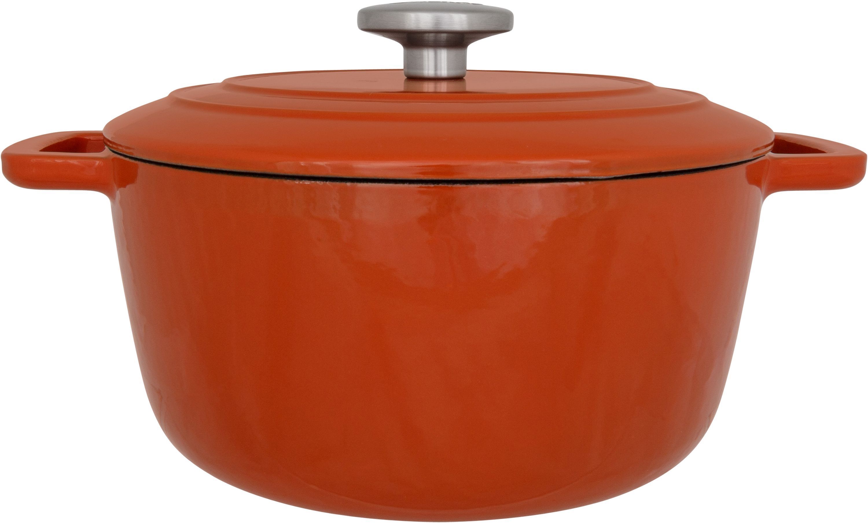 Casseruola con coperchio - COSY & TRENDY - FONTESTIC - Ghisa smaltata - Ø24 cm - 4,6 L - Adatta a tutti i piani cottura, inclusa l'induzione - Ruggine