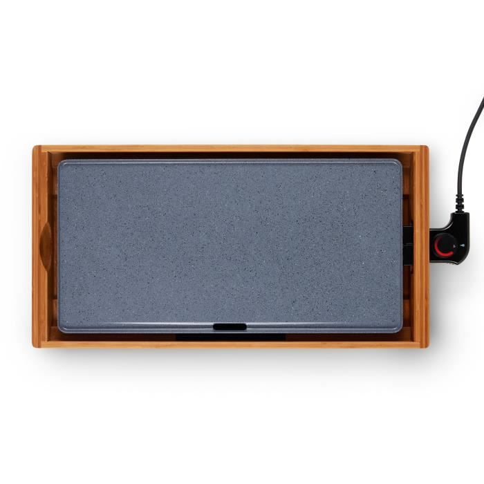 Image secondaire de Plancha - LIVOO - DOC322 - 2200W - Plaque amovible en fonte d'aluminium - Thermostat ajustable