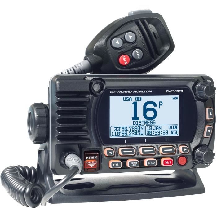 STANDARD HORIZON VHF fixe GX1850E GPS DSC NMEA 2000 - Noir