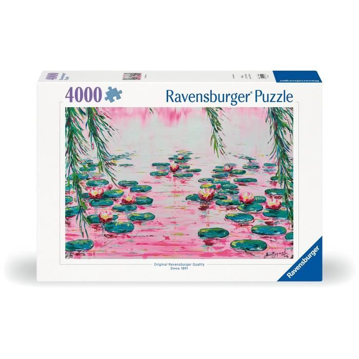 4000 p Les nénuphars roses