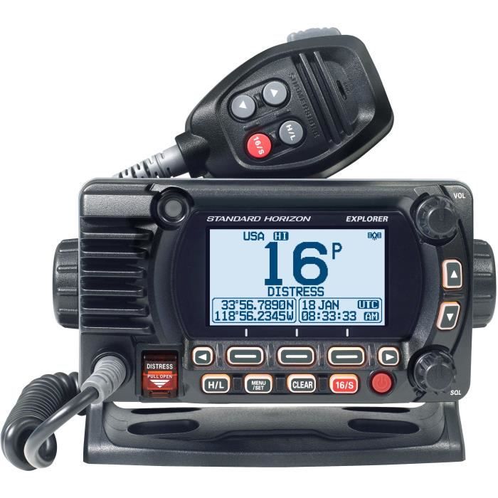 STANDARD HORIZON VHF fixe GX1850E GPS DSC NMEA 2000 - Noir