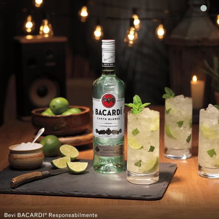 Image secondaire de Rhum Bacardi Carta Blanca - Rhum blanc - Puerto Rico - 37,5%vol - 100cl