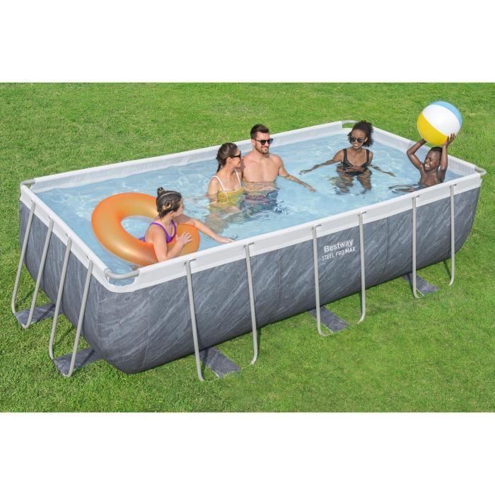 Image secondaire de Kit Piscine Hors Sol Rectangulaire Steel Pro Max BESTWAY 404 x 201 cm