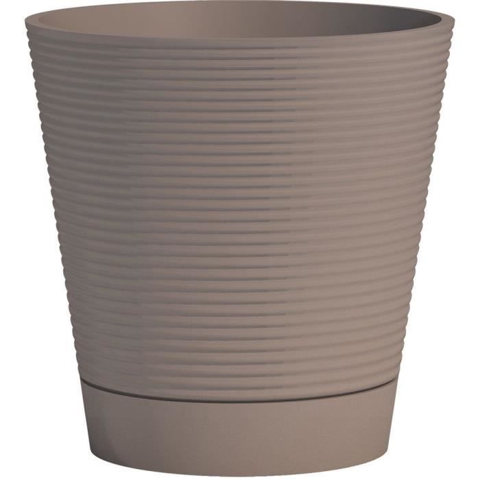 Vaso riserva acqua - GARDEN ID - Green Care Sense Taupe 40 cm - Garanzia 10 anni - 100% riciclato