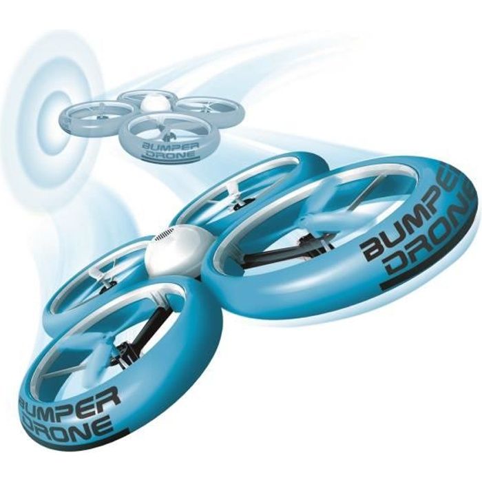 FLYBOTIC Bumper Drone - Drone Télécommandé pour enfant - Antichoc - Peut atterir et redécoller dans l'eau - Des 8 ans