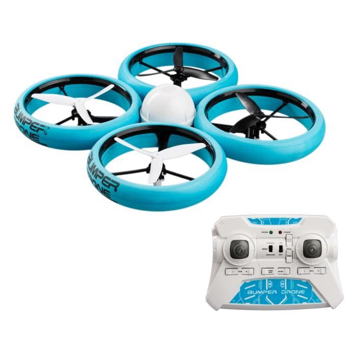 FLYBOTIC Bumper Drone - Drone Télécommandé pour enfant - Antichoc - Peut atterir et redécoller dans l'eau - Des 8 ans