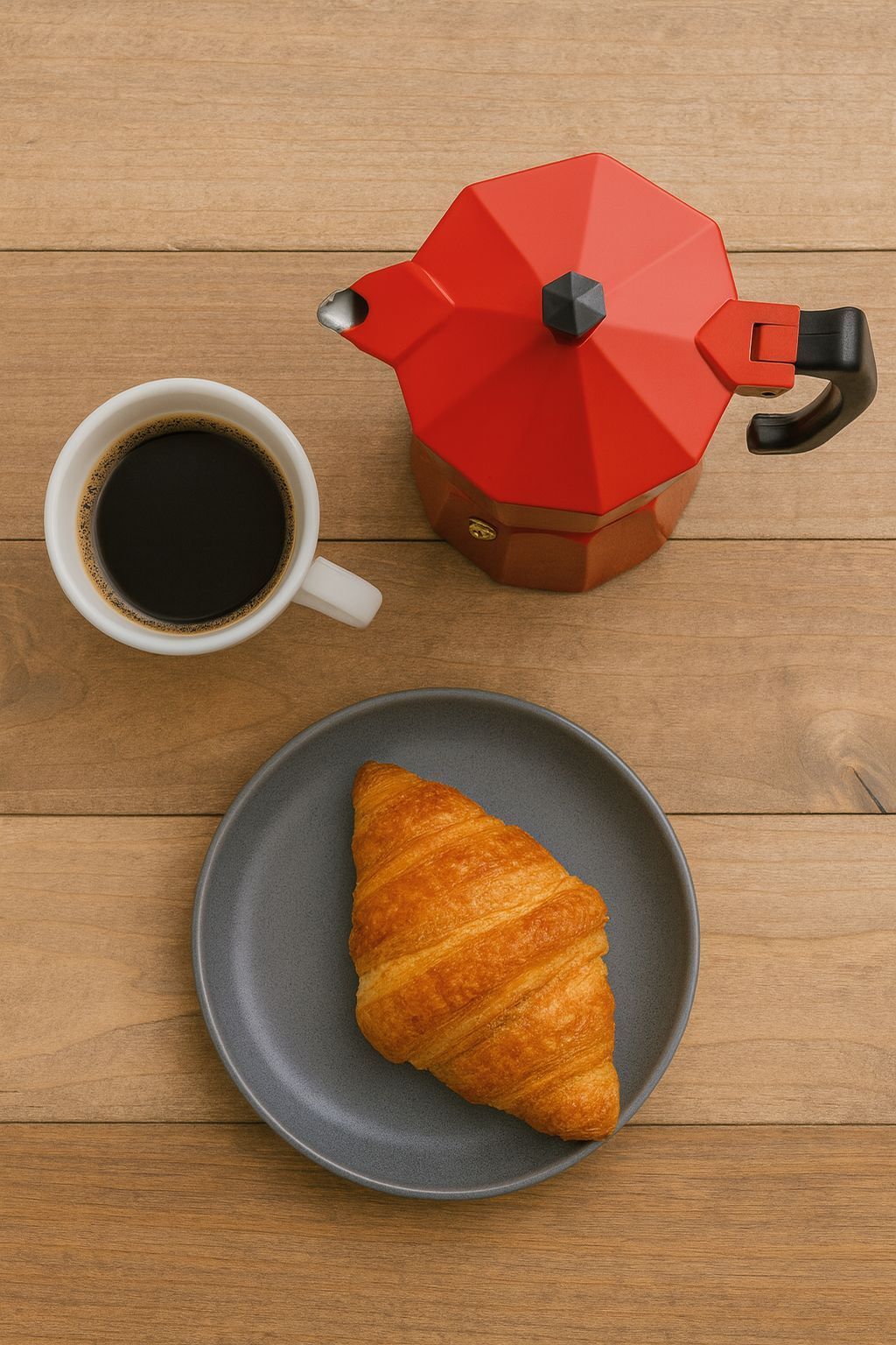 Cafetière Italienne Pezzetti Italexpress 6 Tasses Aluminium Rouge