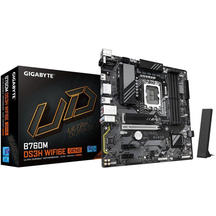 Carte Mère GIGABYTE B760M DS3H WiFi 6E Micro-ATX