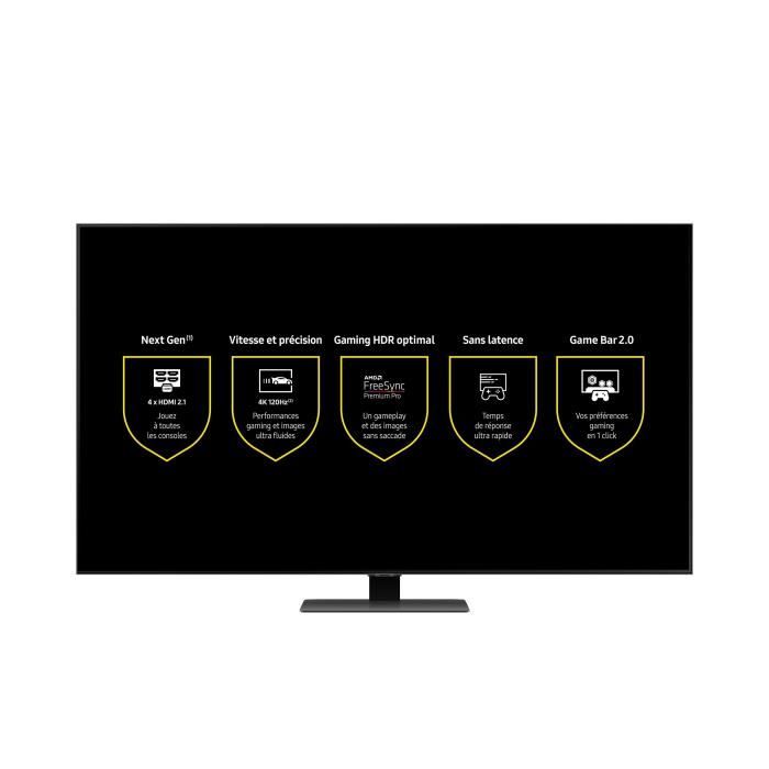 SAMSUNG QE55Q80B - TV QLED 4K UHD - 55'' (140 cm) - Smart TV - Dalle 100Hz - HDMI 2.1 - Dolby Atmos