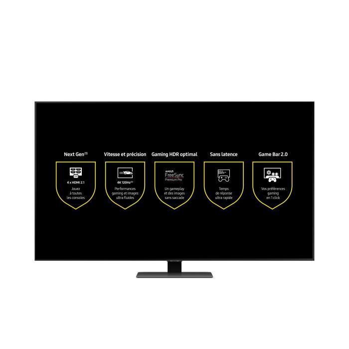 SAMSUNG QE65Q80B - TV QLED 4K UHD - 65'' (165 cm) - Smart TV - Dalle 100Hz - 4 X HDMI 2.1 - Dolby Atmos