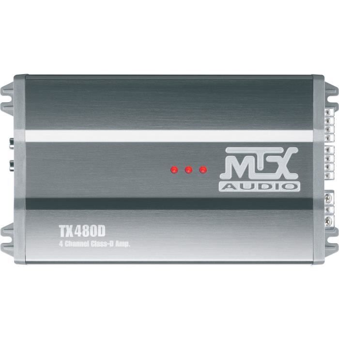 Image secondaire de MTX TX480D Amplificateur voiture Classe-D 4x120W RMS @2O ou 2x240W RMS @ 4O filtres variables