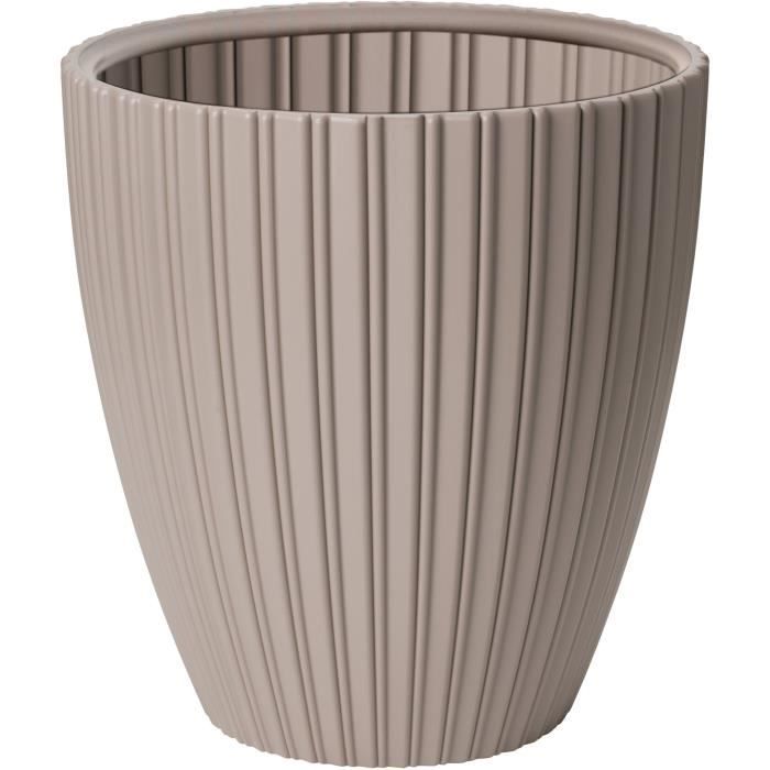 Maceta - Garden ID - Fancy - 40 x 42 cm - Para jard�n, balcones o interiores - Taupe