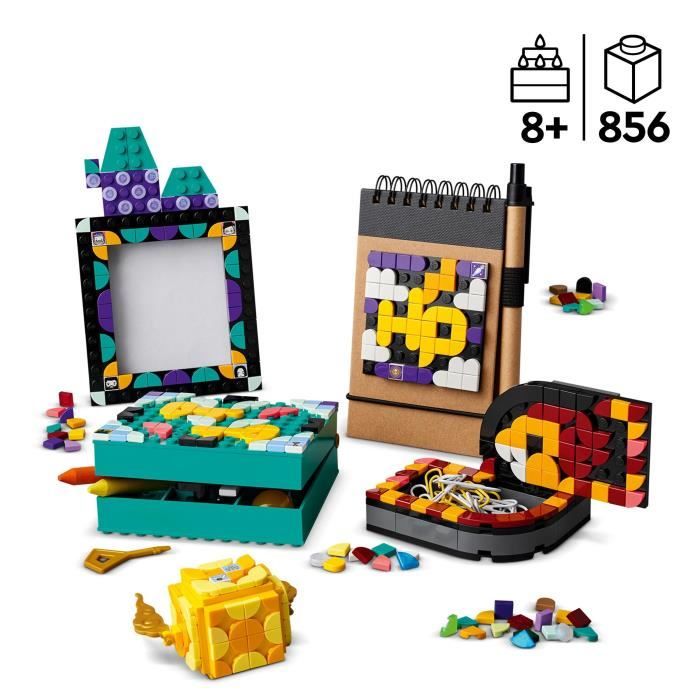 LEGO DOTS 41811 Ensemble de Bureau Poudlard, Fournitures de Rentrée Scolaire, Jouet Harry Potter
