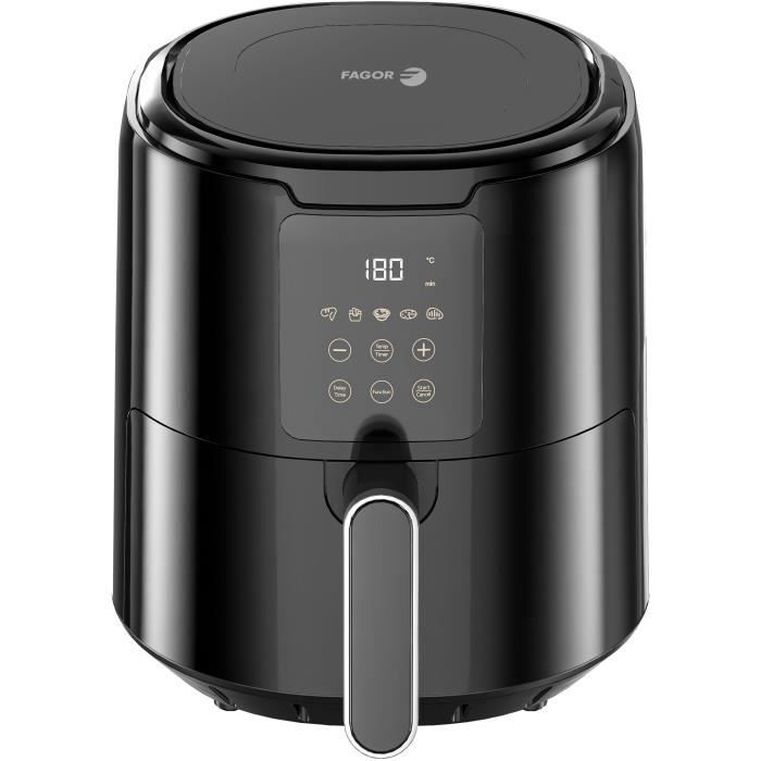 Oil-free fryer - FAGOR - Airfryer FG4210 - 4.2 L - 1300 W - Touch screen - 5 cooking presets - Timer - Black
