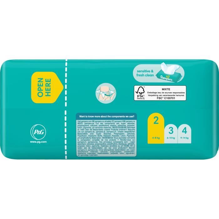 PAMPERS Baby-Dry Taille 2 - 33 Couches