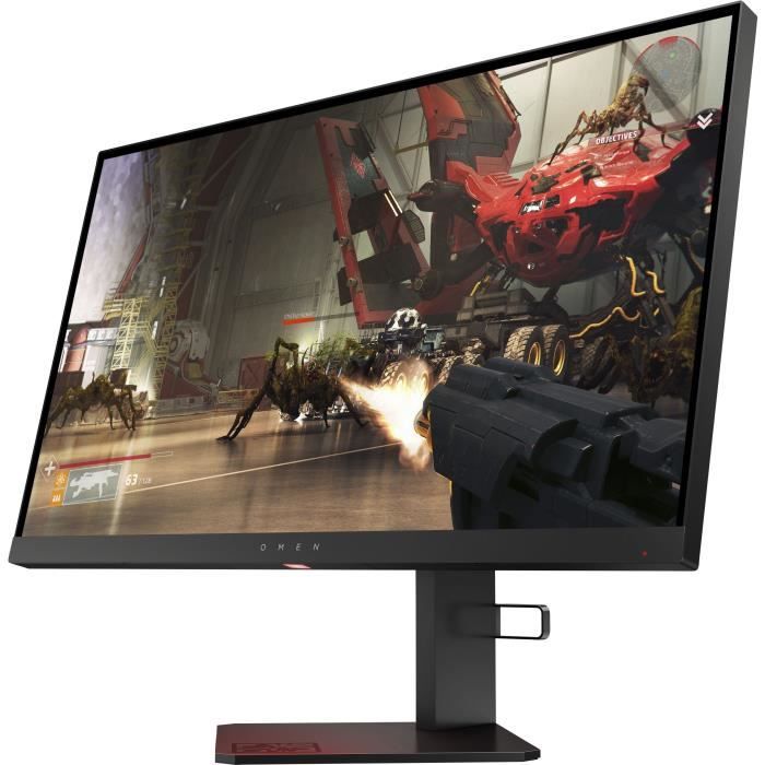 Ecran PC Gamer - OMEN X by HP 25f - 24,5 FHD - Dalle TN - 3 ms - 240 Hz - 2x HDMI / DisplayPort - AMD FreeSync