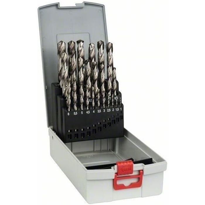 Assortimento ProBox di punte da trapano rettificate HSS-G, 1-13 mm, 135 °, 25 - BOSCH