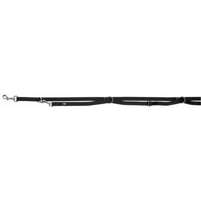 TRIXIE Correa ajustable Premium - Extra larga - ML: 3m - 20mm - Negro