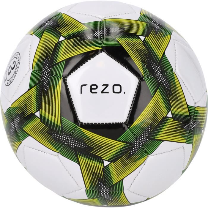 Bal�n de f�tbol - REZO - PVC - Talla 5 - Amarillo bicolor - Resistente
