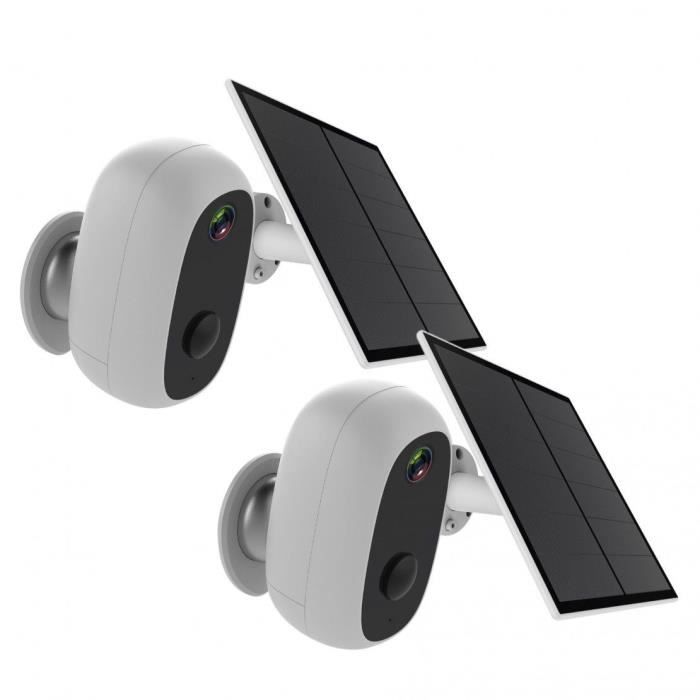 2 telecamere con pannello solare - CHACON - 2-IPCAM-BE03-PS - Esterno - WiFi