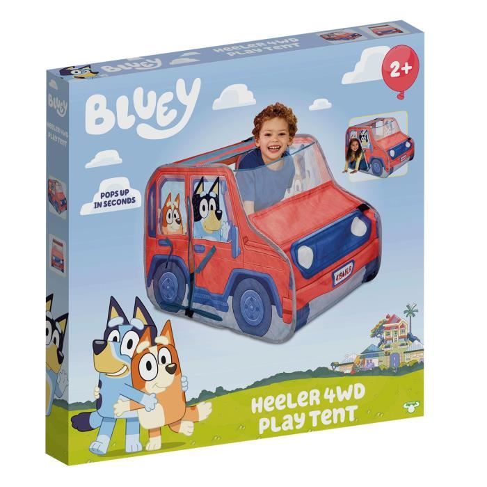 Tente de jeu pop-up BLUEY - Le 4x4 de la famille Heeler - Tente de jeu pop-up pour enfants