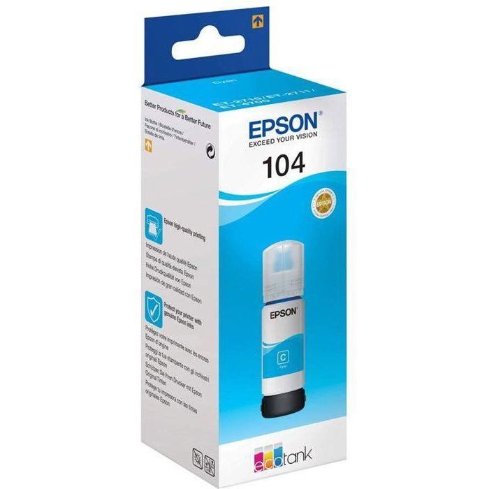 Kit di ricarica inchiostro EPSON Epson EcoTank 104 - Ciano - Inkjet - 7500 pagine - 1 unità